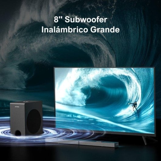 Barra de som Ultimea Nova S80 Bluetooth 520W Dolby Atmos subwoofer sem fios