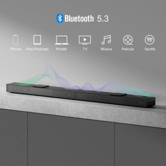 Barra de som Ultimea Nova S80 Bluetooth 520W Dolby Atmos subwoofer sem fios