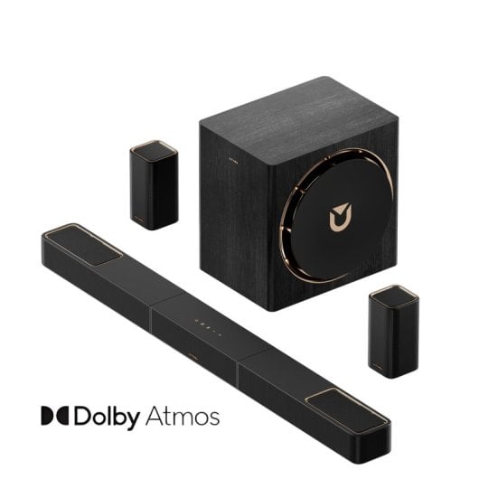 Ultimea Barra de Sonido 7.1.4ch Dolby Atmos, Skywave Series 840W Inalámbrico Subwoofer 8"