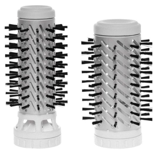 Sèche-cheveux Ionique Rowenta Brush Activ Compact CF9520 1000W 2 Températures 2 Vitesses Brosse Rotative Métallique Cuivre Blanc