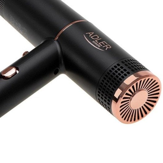 Phon Pieghevole Ionico Adler AD 2278 1400W 2 Temperature 2 Velocità Aria Fredda Nero