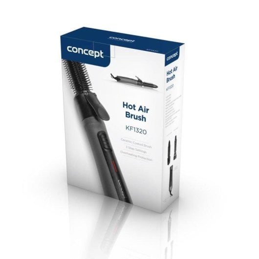 Arricciacapelli Caldo Concept KF1320 600W 2 Temperature 2 Spazzole Grigio