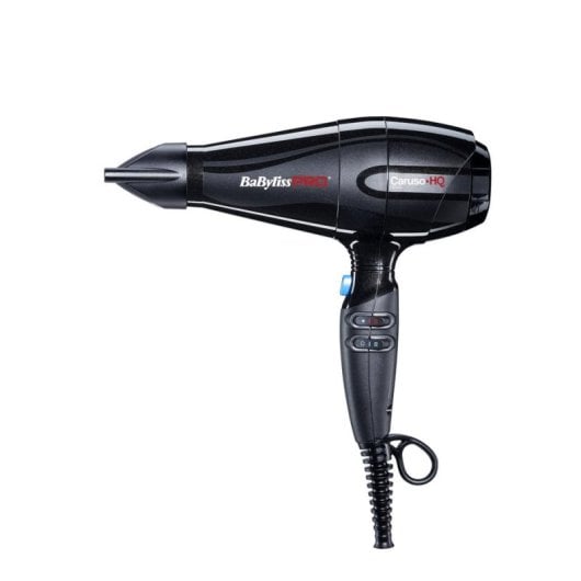 Ionen Föhn BaByliss Caruso-hq 2400W 3 Temperaturstufen 3 Geschwindigkeiten Diffusor Schwarz