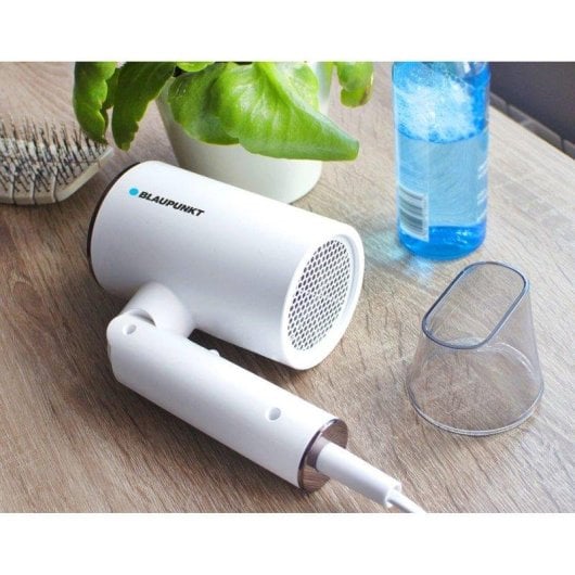 Phon Pieghevole Ionico da Viaggio Blaupunkt HDD401WH 1600W 3 Temperature 2 Velocità Bianco