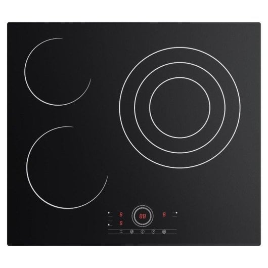 Plaque vitrocéramique Ciarra CDVER573 3 zones 5700W 59cm Touch Control 9 niveaux