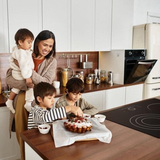 Plaque vitrocéramique Ciarra CDVER573 3 zones 5700W 59cm Touch Control 9 niveaux