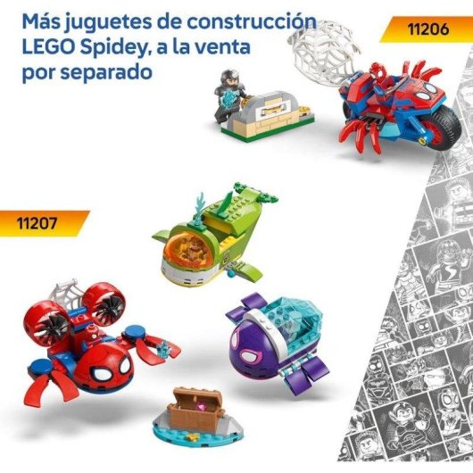 LEGO Marvel Barco Pirata del Equipo Spidey 11208 201 piezas