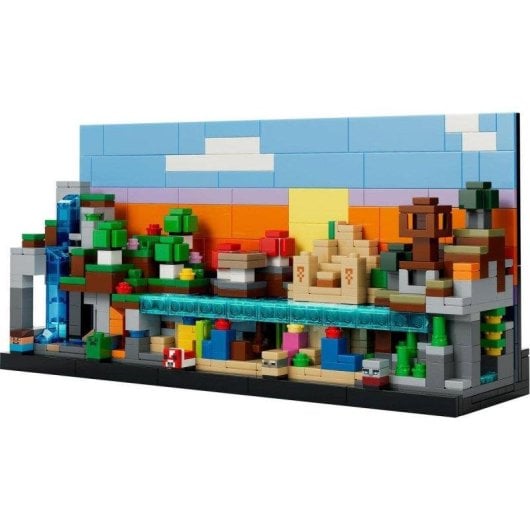 Set de construcción LEGO Minecraft 21589 Minibiomas 797 piezas microfiguras