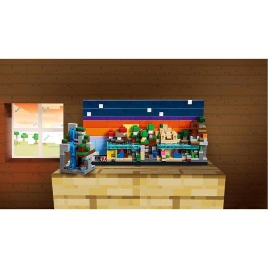 Set de construcción LEGO Minecraft 21589 Minibiomas 797 piezas microfiguras
