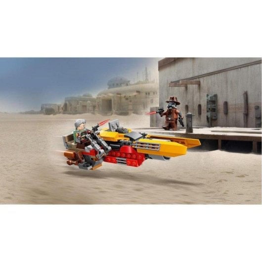 Set de construcción LEGO Star Wars 75437 Speeder de Cobb Vanth con minifiguras y accesorios