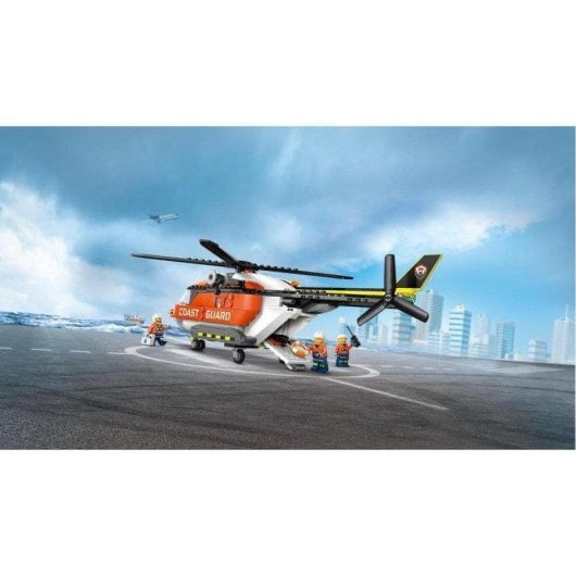 Set de construcción LEGO City 60503 Helicóptero de Guardacostas con cápsula de rescate