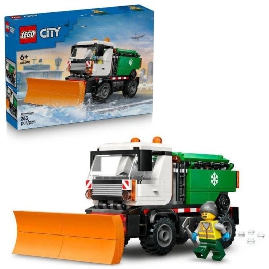 Camion de déneigement LEGO 60490 City avec lame, épandeur et minifigurine