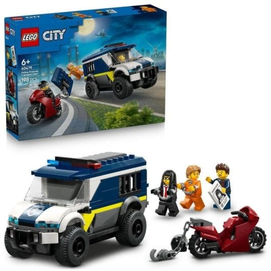 Bausatz LEGO 60479 City Polizei-Gefangenentransporter mit Motorrad 198 Teile