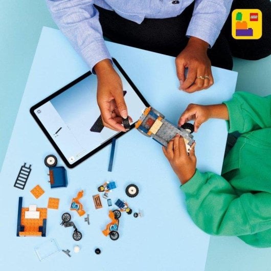 Set de construction LEGO 60491 City Camion Transport Motos 2 motos 2 figurines