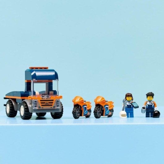 Set de construction LEGO 60491 City Camion Transport Motos 2 motos 2 figurines