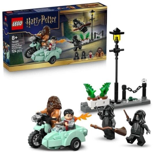 Set de construction LEGO 76459 Harry Potter Hagrid et Harry Moto Volante 4 minifigurines