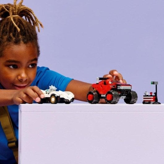 Set de construcción LEGO 77118 Sonic Coche Silver vs Monster Truck Knuckles 378 piezas