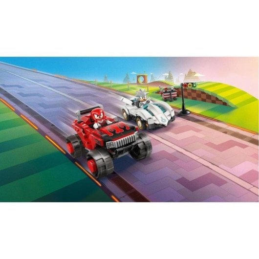 Set de construcción LEGO 77118 Sonic Coche Silver vs Monster Truck Knuckles 378 piezas