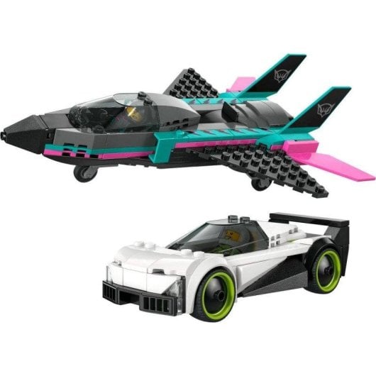 Conjunto LEGO 60489 City Jet vs. Carro com Minifiguras e 259 Peças