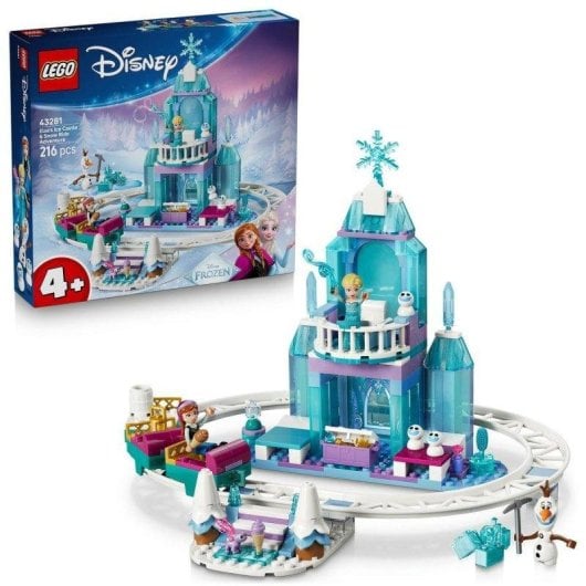 Set de construction LEGO 43281 Disney Frozen Château de Glace Elsa 216 pièces