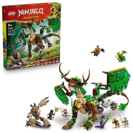 Set de construcción LEGO Ninjago 71859 Dragón de la Vida 8 minifiguras articulado
