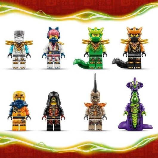 Set de construcción LEGO Ninjago 71859 Dragón de la Vida 8 minifiguras articulado