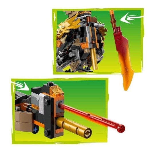 Set de construcción LEGO 71854 Meca de Misión de Cole y Zane Dragón articulado con 3 minifiguras