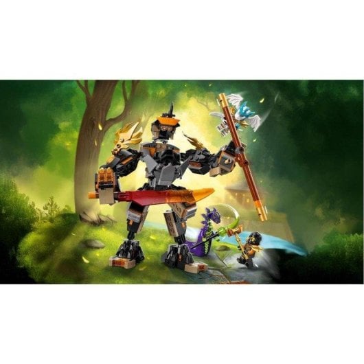 Set de construcción LEGO 71854 Meca de Misión de Cole y Zane Dragón articulado con 3 minifiguras
