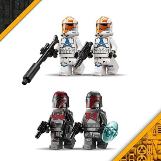 Set LEGO 75449 Star Wars Asedio de Mandalore 4 Minifigurines Moto Speeder