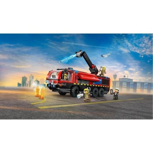 Camion de pompiers LEGO 60499 City 4 figurines bras rotatif 691 pièces