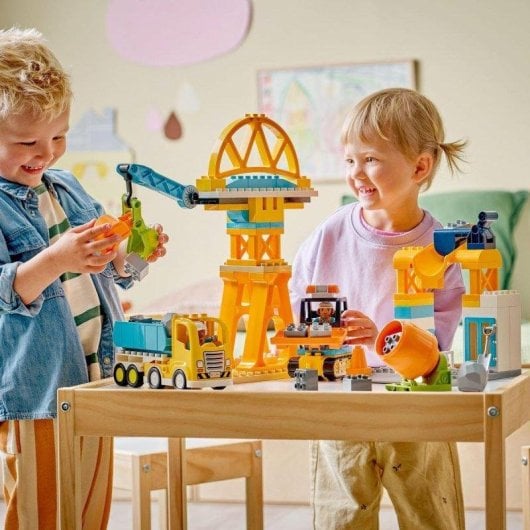 Set de construcción LEGO Duplo 10476 Obra y Vehículos 3 en 1 84 piezas