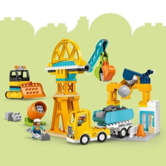 Set de construcción LEGO Duplo 10476 Obra y Vehículos 3 en 1 84 piezas