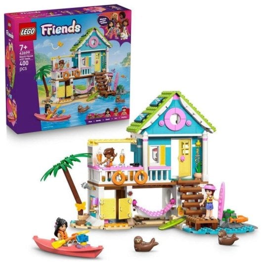 Set de construcción LEGO Friends 42699 Casa en la Playa con Focas y accesorios