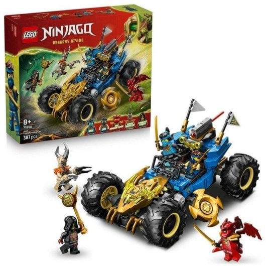 Set di Costruzione LEGO Ninjago 71856 Auto Trasformabile di Jay 2 in 1 con 5 minifigure