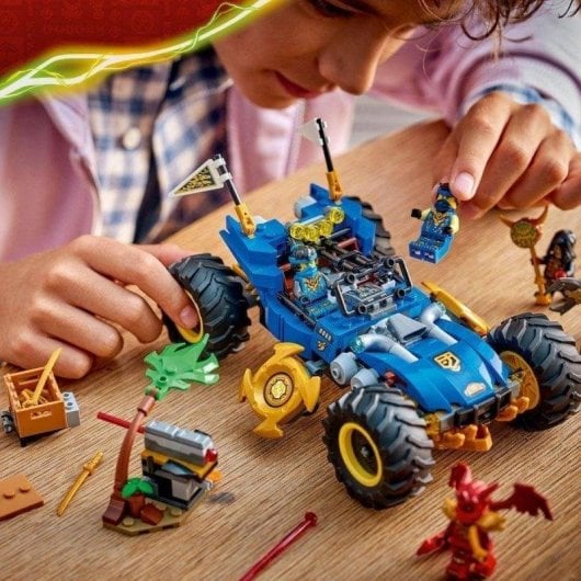 Set di Costruzione LEGO Ninjago 71856 Auto Trasformabile di Jay 2 in 1 con 5 minifigure