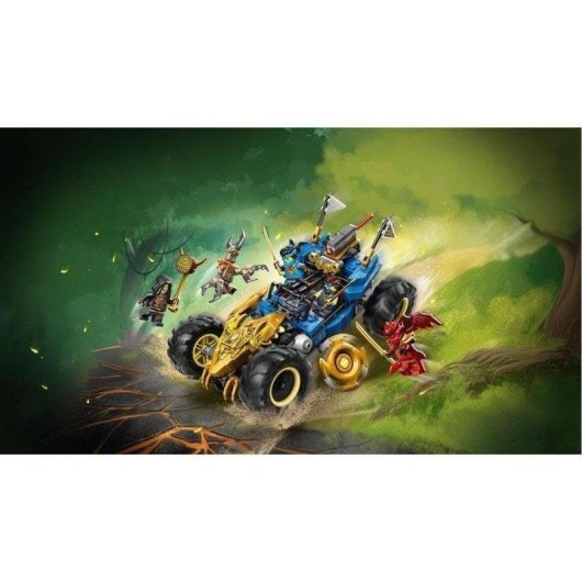 Set di Costruzione LEGO Ninjago 71856 Auto Trasformabile di Jay 2 in 1 con 5 minifigure