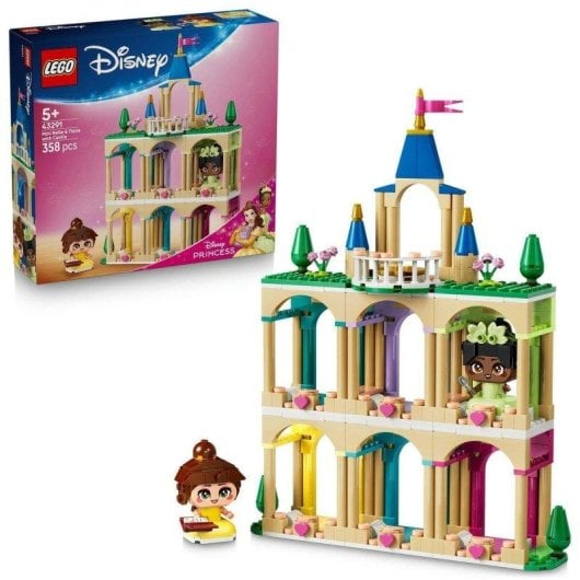 Set de Construção LEGO 43291 Disney Princess Mini Bella e Tiana com Castelo 358 Peças