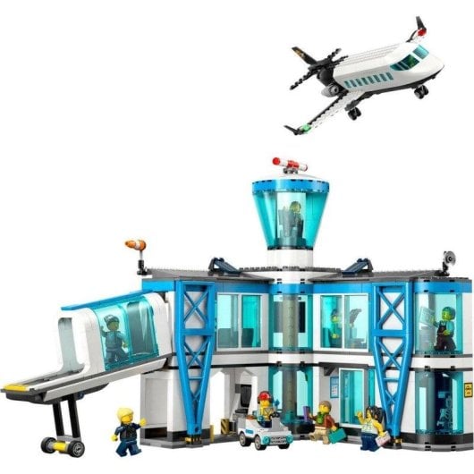 Set de construcción LEGO City 60502 Aeropuerto con Avión y 9 minifiguras