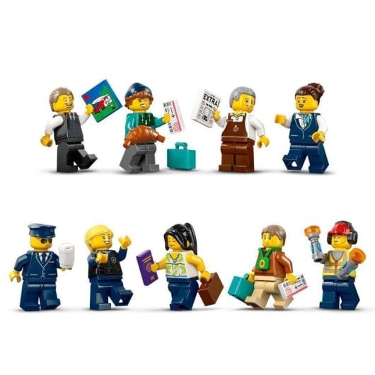 Set de construcción LEGO City 60502 Aeropuerto con Avión y 9 minifiguras