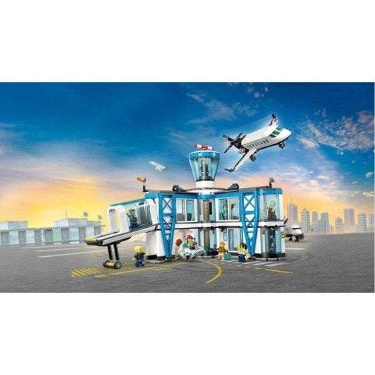 Set de construcción LEGO City 60502 Aeropuerto con Avión y 9 minifiguras