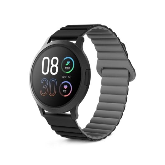 Ksix Core 3 Go Smartwatch, Amoled 1.32", Batería 5 Días, Ip67, Caja Aleación Zinc Negra, Correa Silicona Magnética Negro