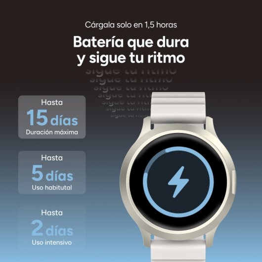 Ksix Core 3 Go Smartwatch AMOLED 1.32" Caja Aleación Zinc Champagne, Correa Silicona Magnética Beige