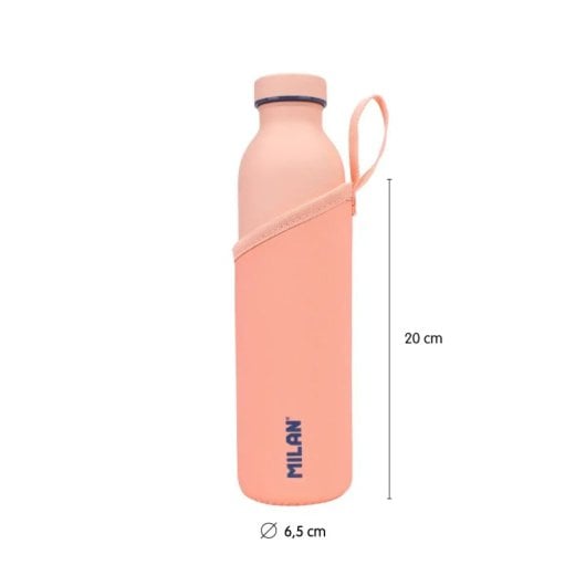 Milan 1918 - Custodia protettiva in neoprene per bottiglia isotermica da 0,59 l, colore rosa