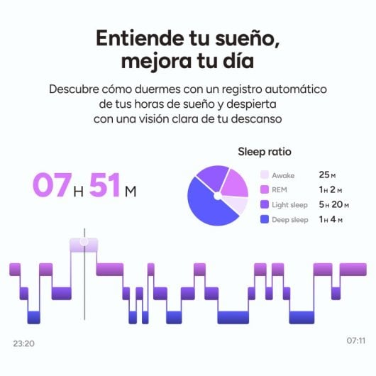 Pulseira inteligente Ksix Vitalis Go, bateria com duração de 30 dias, monitorização de saúde, notificações, resistência à água 5ATM, 2 pulseiras de nylon, verde e bege.