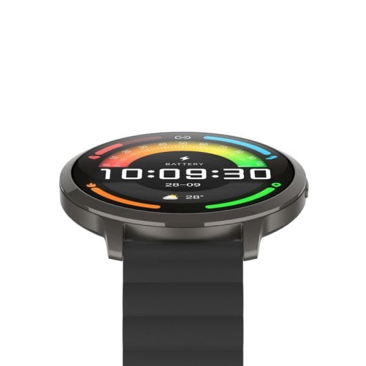 Smartwatch Ksix Core 3 Max Go, display AMOLED da 1,73", durata della batteria di 7 giorni, resistenza all'acqua IP68, cassa in lega di zinco nera, cinturino in silicone magnetico nero