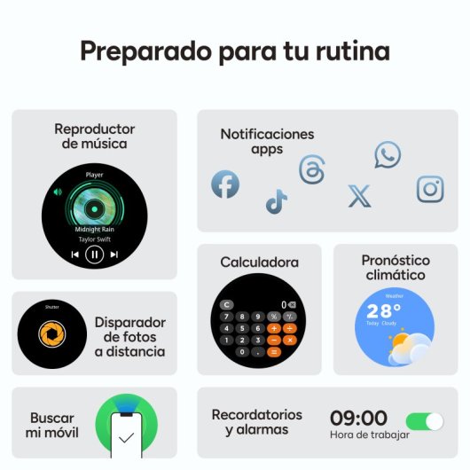 Ksix Zenthium Go Smartwatch, Amoled 1.32", Batería 30 Días, Ip68, Correa Silicona, Negro