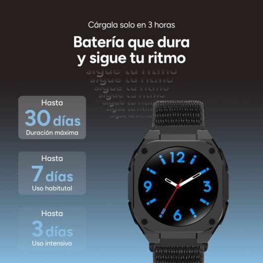 Ksix Zenthium Go Smartwatch, Amoled 1.32", Batería 30 Días, Ip68, Correa Silicona, Negro