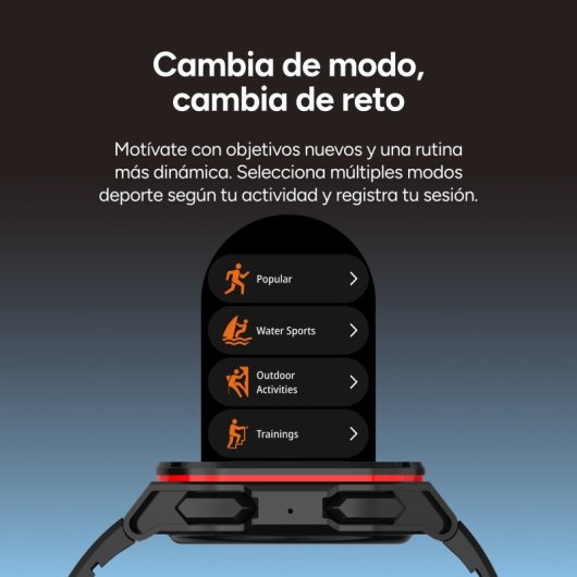 Ksix Zenthium Go Smartwatch, Amoled 1.32", Batería 30 Días, Ip68, Correa Silicona, Negro