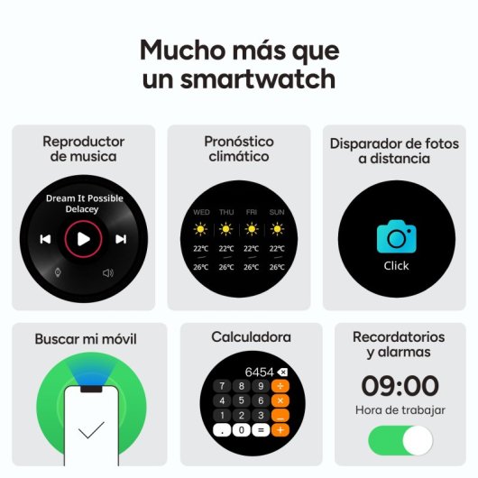 Ksix Titanium Go Bluetooth 55,5mm AMOLED Preto Correas Silicone e Aço IP67 SpO2 Pulsómetro