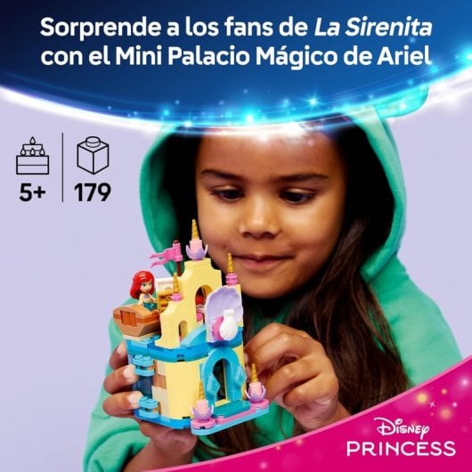 Konstruktionsspielzeug LEGO 43285 Disney Princess Mini Palast Magisch Ariel 179 Teile